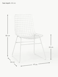 HKLIVING Metall-Stuhl Wire