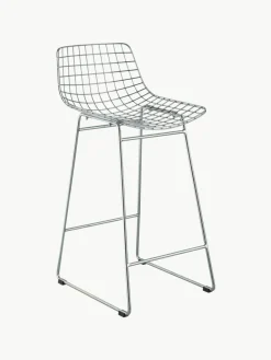 HKLIVING Metall-Thekenstuhl Wire