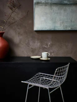 HKLIVING Metall-Thekenstuhl Wire