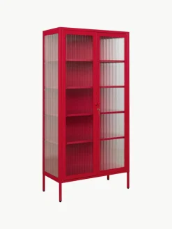 Mustard Made Metall-Vitrine The Collector mit geriffeltem Glas