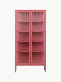 Mustard Made Metall-Vitrine The Collector mit geriffeltem Glas