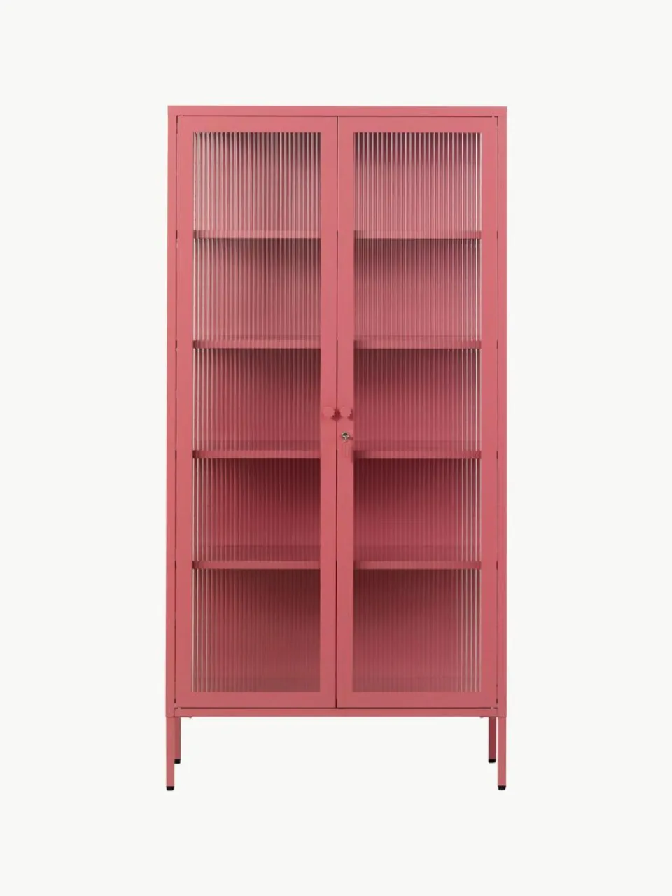 Mustard Made Metall-Vitrine The Collector mit geriffeltem Glas