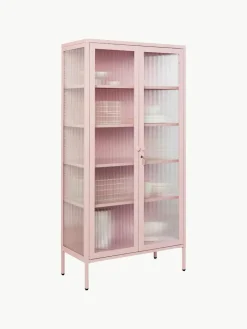 Mustard Made Metall-Vitrine The Collector mit geriffeltem Glas