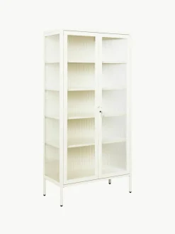 Mustard Made Metall-Vitrine The Collector mit geriffeltem Glas