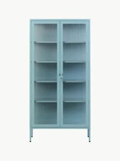 Mustard Made Metall-Vitrine The Collector mit geriffeltem Glas