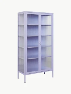Mustard Made Metall-Vitrine The Collector mit geriffeltem Glas