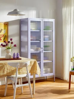 Mustard Made Metall-Vitrine The Collector mit geriffeltem Glas