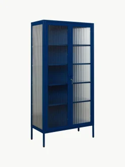 Mustard Made Metall-Vitrine The Collector mit geriffeltem Glas
