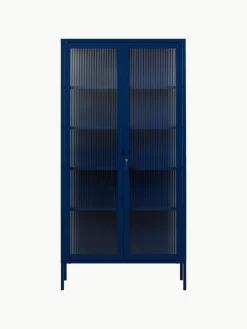Mustard Made Metall-Vitrine The Collector mit geriffeltem Glas