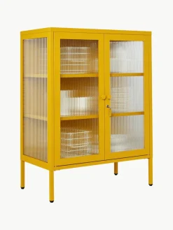 Mustard Made Metall-Vitrine The Mixer mit geriffeltem Glas