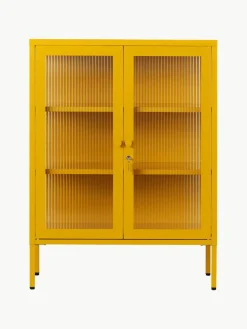 Mustard Made Metall-Vitrine The Mixer mit geriffeltem Glas