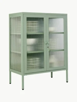 Mustard Made Metall-Vitrine The Mixer mit geriffeltem Glas