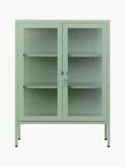 Mustard Made Metall-Vitrine The Mixer mit geriffeltem Glas