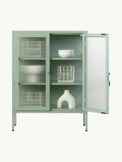 Mustard Made Metall-Vitrine The Mixer mit geriffeltem Glas