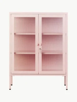 Mustard Made Metall-Vitrine The Mixer mit geriffeltem Glas