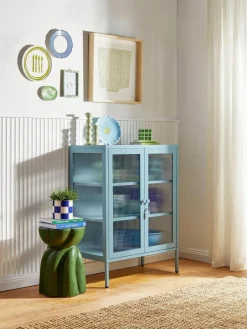 Mustard Made Metall-Vitrine The Mixer mit geriffeltem Glas