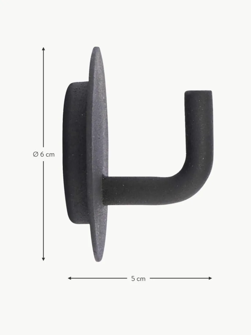 House Doctor Metall-Wandhaken Lema, 2 Stück