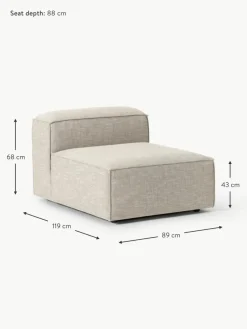 Westwing Collection Mittelmodul Lennon aus Leinen-Mix