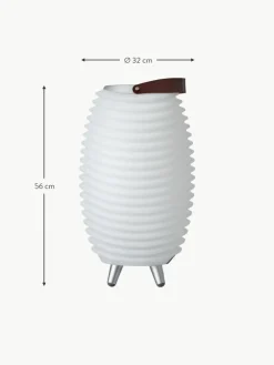 Westwing Mobile dimmbare LED-Gartenleuchte Synergy S mit Lautsprecher und Flaschenkühler
