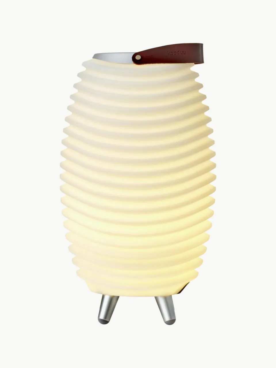 Westwing Mobile dimmbare LED-Gartenleuchte Synergy S mit Lautsprecher und Flaschenkühler
