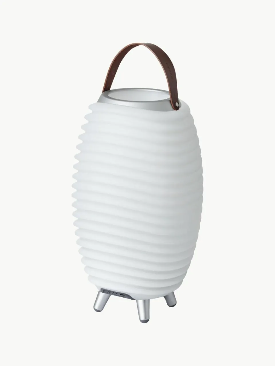 Westwing Mobile dimmbare LED-Gartenleuchte Synergy S mit Lautsprecher und Flaschenkühler
