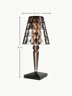 Kartell Mobile dimmbare LED-Tischlampe Battery, H 37 cm