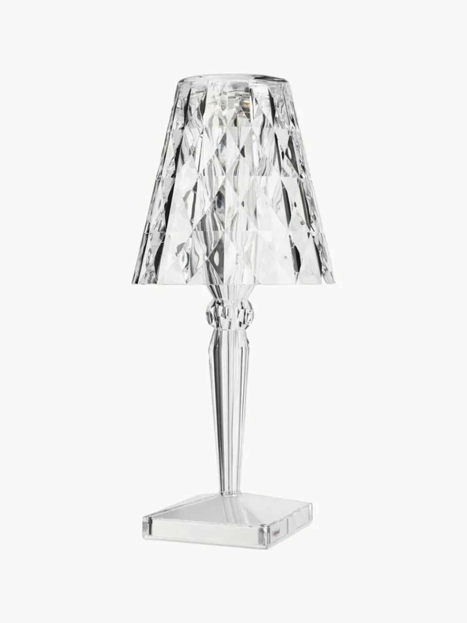 Kartell Mobile dimmbare LED-Tischlampe Battery, H 37 cm
