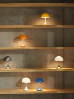 Louis Poulsen Mobile dimmbare LED-Tischlampe Panthella, H 24 cm