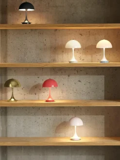 Louis Poulsen Mobile dimmbare LED-Tischlampe Panthella, H 24 cm