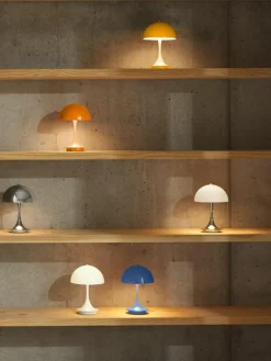 Louis Poulsen Mobile dimmbare LED-Tischlampe Panthella, H 24 cm