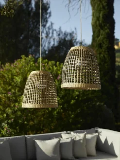 Westwing Mobile dimmbare Outdoor LED-Pendelleuchte Positano, handgefertigt