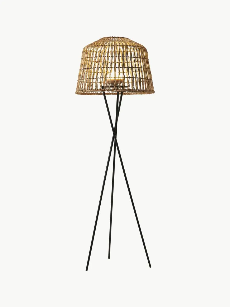 Westwing Mobile dimmbare Tripod LED-Stehlampe Amalfi mit Fernbedienung