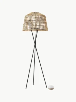 Westwing Mobile dimmbare Tripod LED-Stehlampe Amalfi mit Fernbedienung
