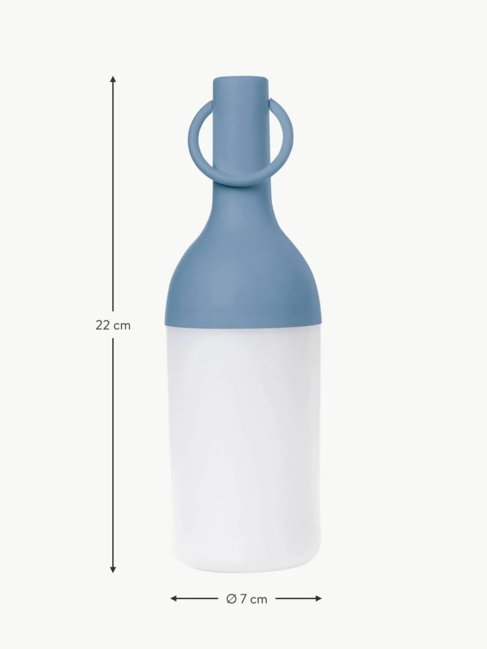 Sompex Mobile LED-Außentischlampen Elo, dimmbar, 2 Stück