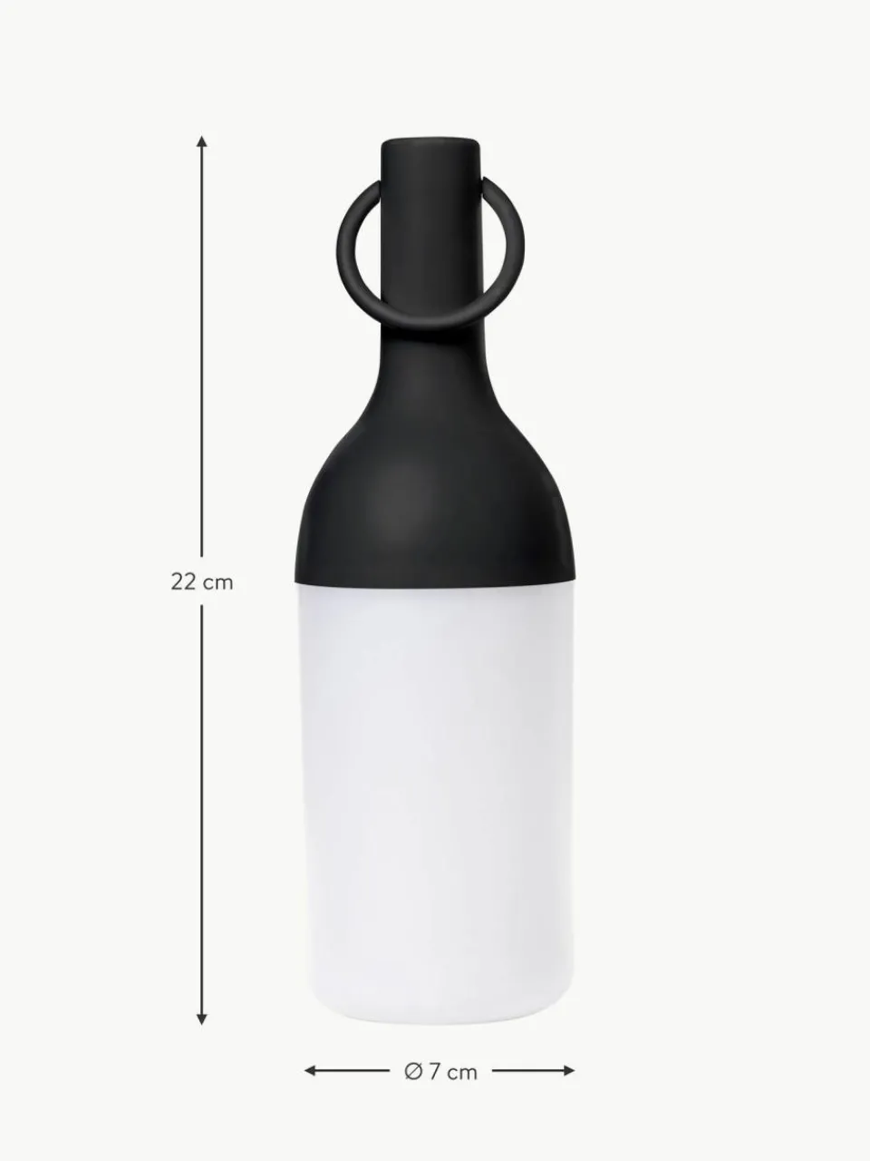 Sompex Mobile LED-Außentischlampen Elo, dimmbar, 2 Stück