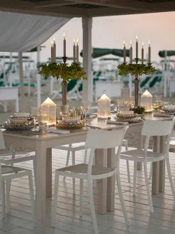 Kartell Mobile LED-Tischlampe Lantern mit Ladestation, dimmbar