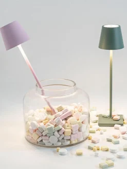 Zafferano Mobile LED-Tischlampe Poldina, dimmbar
