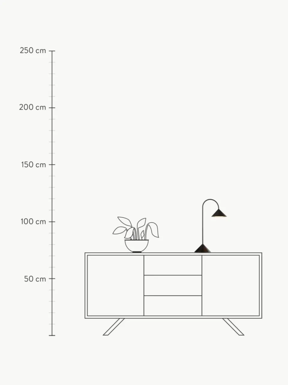 Frandsen Mobile Outdoor LED-Tischlampe Grasp, dimmbar