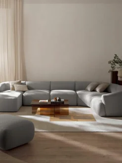 Westwing Collection Modulare Bouclé-Wohnlandschaft Sofia