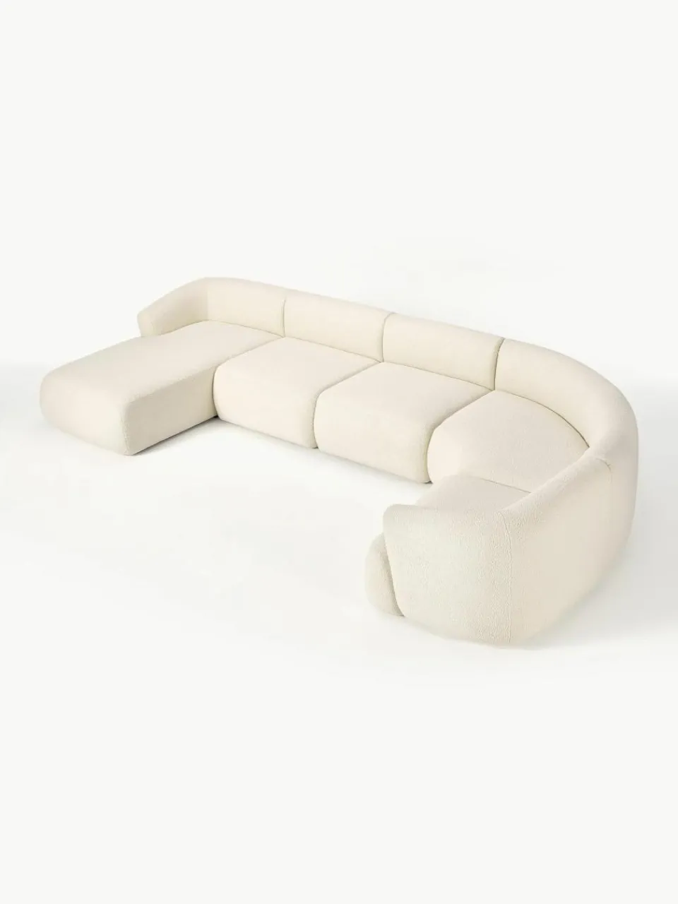 Westwing Collection Modulare Teddy-Wohnlandschaft Sofia