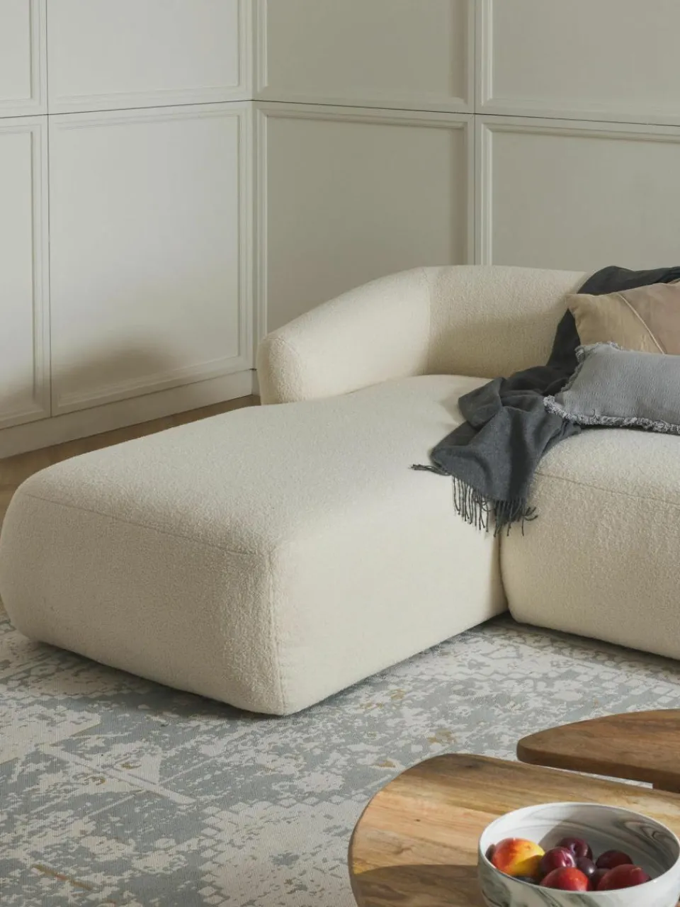 Westwing Collection Modulare Teddy-Wohnlandschaft Sofia