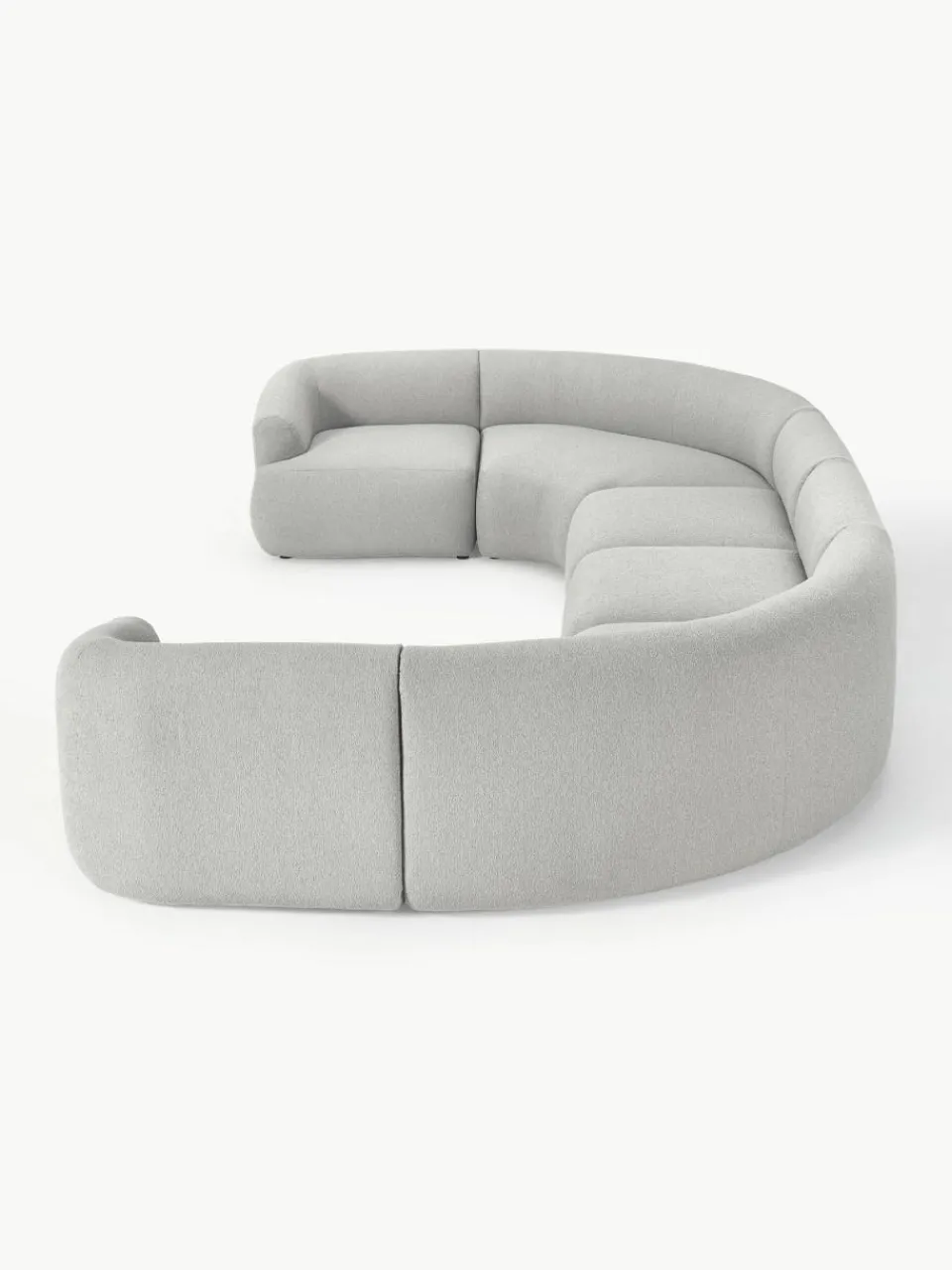 Westwing Collection Modulare XL Bouclé-Wohnlandschaft Sofia