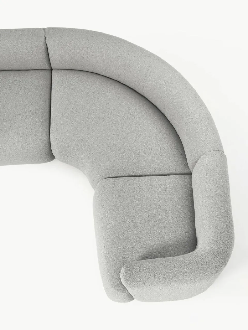 Westwing Collection Modulare XL Bouclé-Wohnlandschaft Sofia