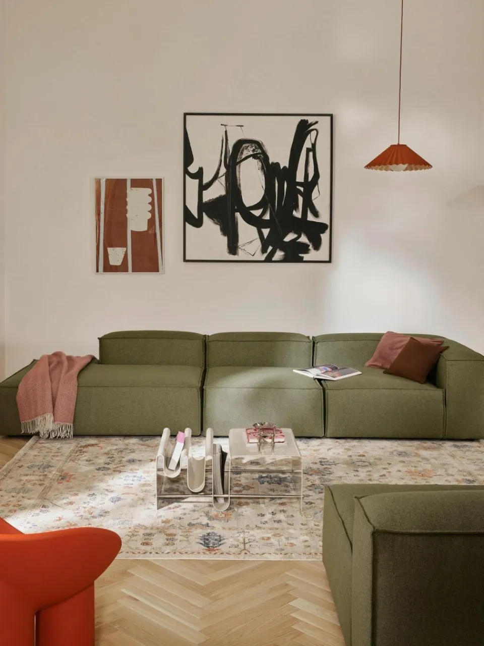 Westwing Collection Modulare XL-Ottomane Lennon
