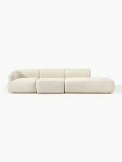 Westwing Collection Modulare XL-Ottomane Sofia aus Teddy