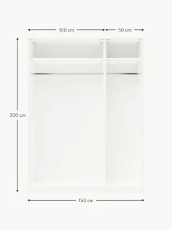 Westwing Collection Modularer Drehtürenschrank Leon, 150 cm Breite, mehrere Varianten