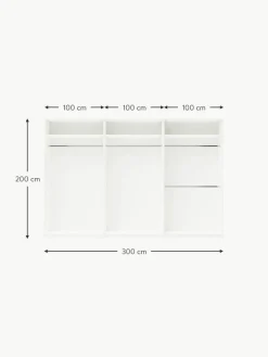 Westwing Collection Modularer Drehtürenschrank Leon, 300 cm Breite, mehrere Varianten