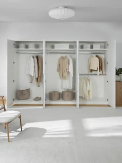 Westwing Collection Modularer Drehtürenschrank Leon, 300 cm Breite, mehrere Varianten