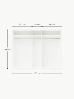 Westwing Collection Modularer Drehtürenschrank Charlotte, 250 cm Breite, mehrere Varianten