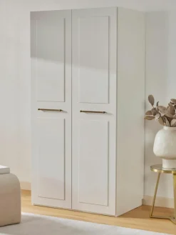 Westwing Collection Modularer Drehtürenschrank Charlotte, 100 cm Breite, mehrere Varianten